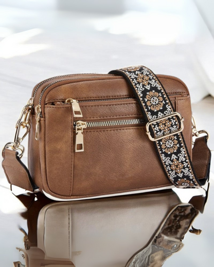 María | Bolso de hombro de piel elegante