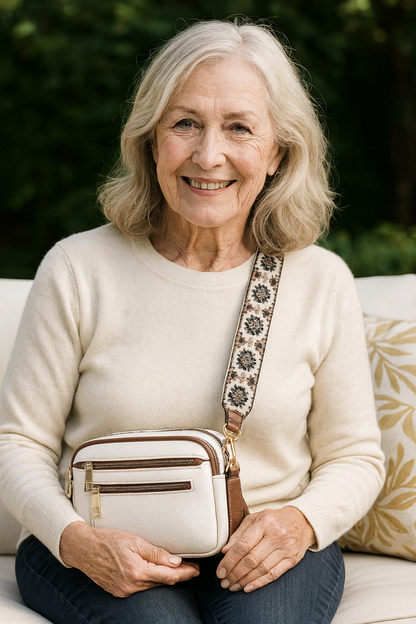 María | Bolso de hombro de piel elegante
